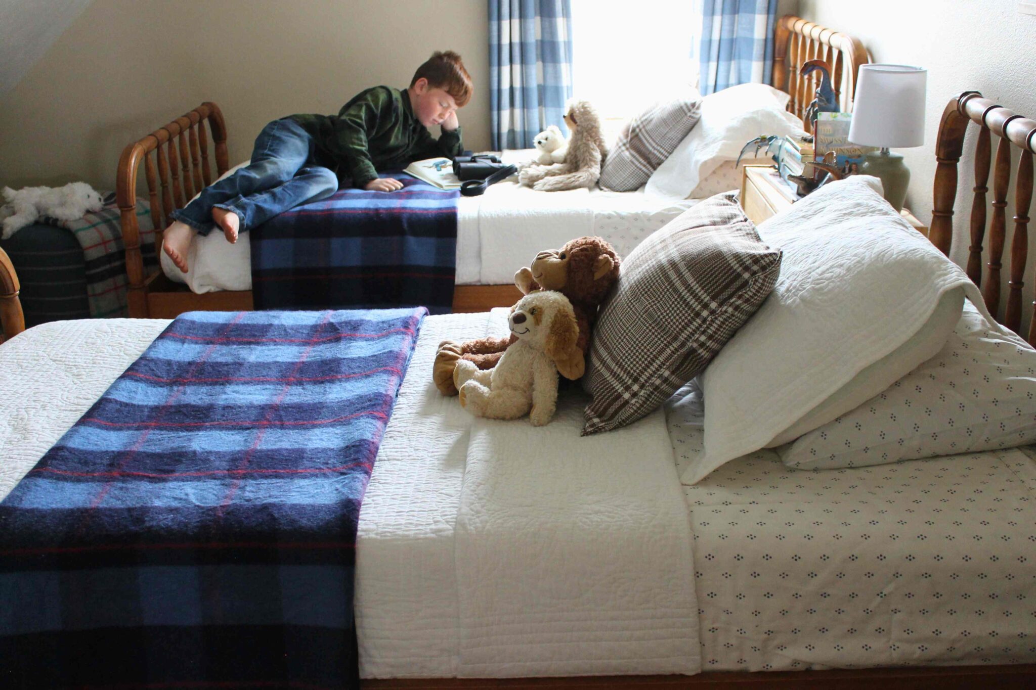 Country Style Boy's Bedroom In A 120-Year-Old Farmhouse - The Fairview ...
